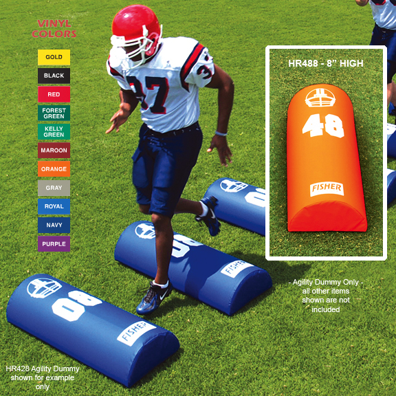 Fisher HR488 Half Round Football Agility Dummies Football Equipment