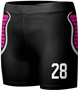Sublimated Custom "Cobra" Women's Compression Shorts