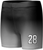 Sublimated Custom "GradientStripes" Women's Compression Shorts