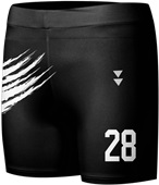 Sublimated Custom "ScratchedUp" Women's Compression Shorts