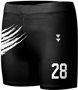 Sublimated Custom "ScratchedUp" Women's Compression Shorts