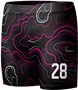 Sublimated Custom "Topographic" Women's Compression Shorts
