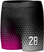 Sublimated Custom "Triangles" Women's Compression Shorts