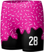 Sublimated Custom "WaffleCone" Women's Compression Shorts
