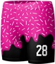 Sublimated Custom "WaffleCone" Women's Compression Shorts