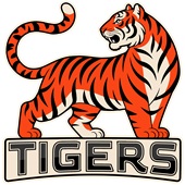 Epic Adult/Youth Tigers Full Mascot League Sports Team Cotton Graphic T-Shirts