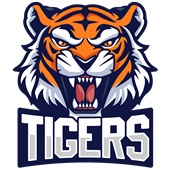 Epic Adult/Youth Tigers Navy Growl Mascot League Team Cotton Graphic T-Shirts