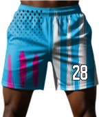 Cool Performance Sublimated 5" Shorts - Custom "AmericanPaint"