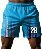 Cool Performance Sublimated 5" Shorts - Custom "RaceStripes"