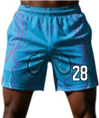 Cool Performance Sublimated 5" Shorts - Custom "Topographic"