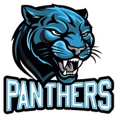 Epic Adult/Youth Panthers Blue Growl Mascot League Team Cotton Graphic T-Shirts