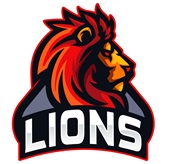 Epic Adult/Youth Lions Red Side Mascot League Team Sports Cotton Graphic T-Shirts