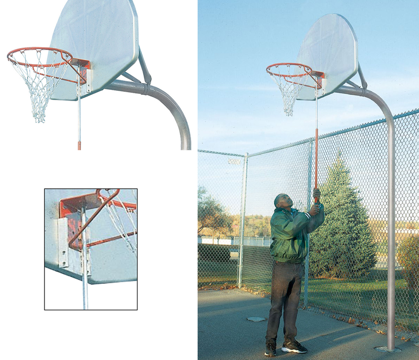 E25157 Bison Removable Basketball Goal Bracket Pole Kit