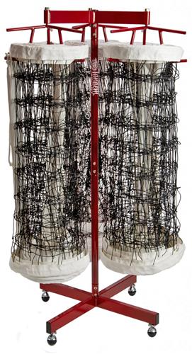 Tandem Sport Volleyball Triple Net Storage Rack