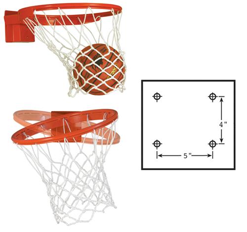 Bison Baseline Collegiate 180 Competition Breakaway Basketball Goal For 42" Boards BA3180S