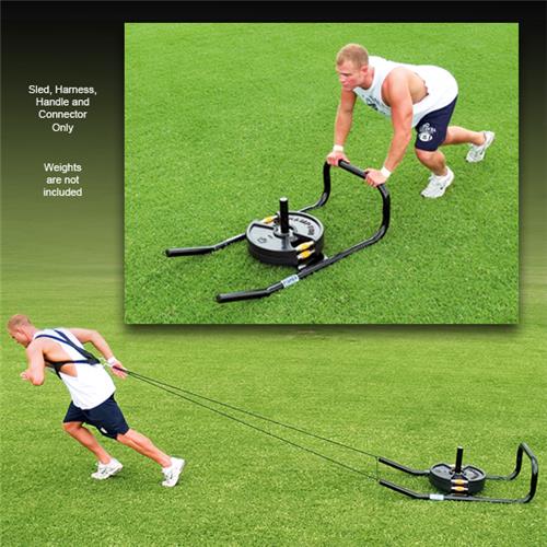 Fisher 14" Football Push/Pull Sled and Harness Set Football Equipment
