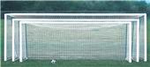 4.5'x9'/6.5'x12' 4" Square Shootout Value Aluminum Portable Soccer Goal PKG (PAIR)