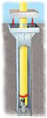 Bison PerfectGoal Football 4 1/2" Adjustable Height Ground Sleeves FB45S