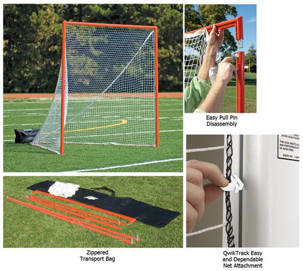 Bison Easy Goal Official Aluminum Lacrosse Goals Playground Equipment