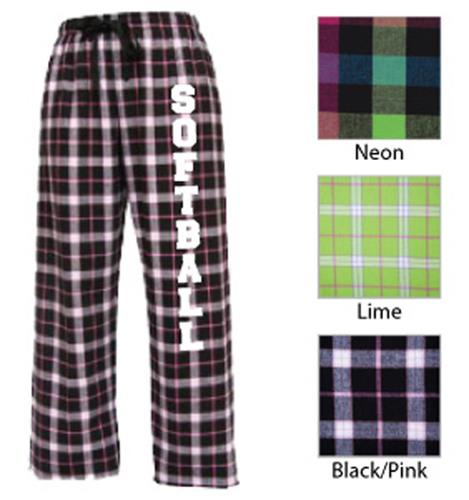 Image Sport Softball Flannel Pant Colors B