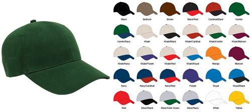 Pacific Headwear 101C Brushed Twill Baseball Caps