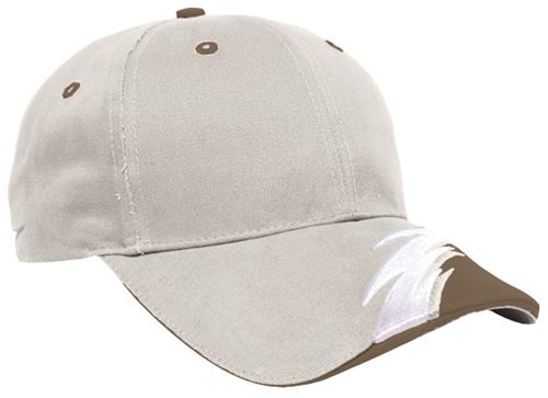 Pacific Headwear 500C Adult ( Khaki ) Hook-And_Loop Baseball Cap. Embroidery is available on this item.