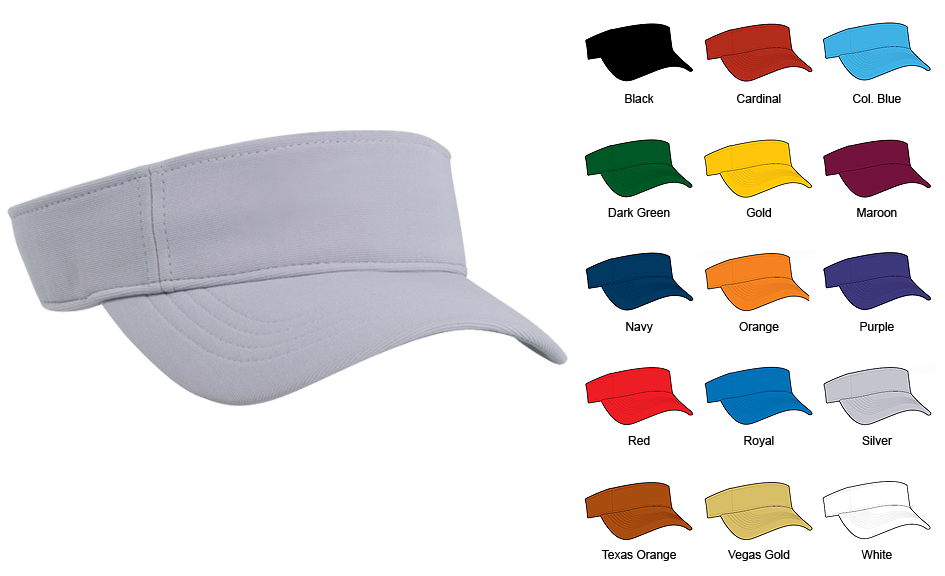E26587 Pacific Headwear 598V M2 Softball Visors