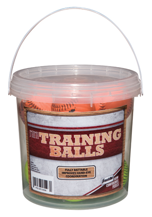 Franklin MLB Mini Ball Trainer 12 PC Bucket