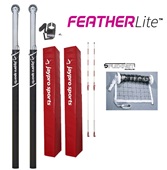 FeatherLite Volleyball System (For 3" Floor Sleeve) - NFHS, NCAA, USVBA Compliant