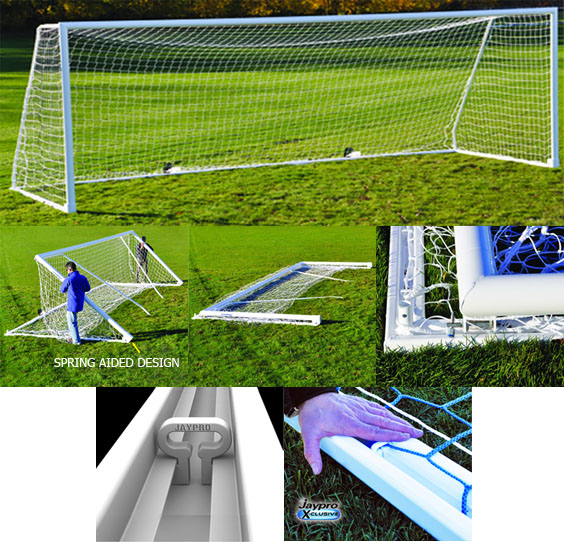 Jaypro Nova Ultimate Folding Soccer Goal (Pair) Soccer Equipment and Gear