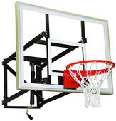 Basketball Backstop - Wall-Mounted - Shooting Station - Adjustable Height Indoor/Outdoor