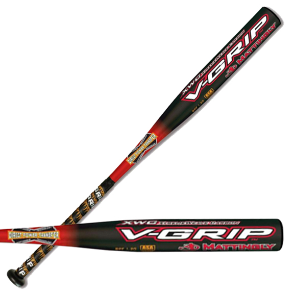 Mattingly VGrip Beast TBall Aluminum Bats Baseball Equipment & Gear