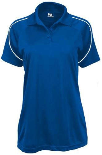 Badger Womens Razor 3 Button Polo Shirts. Printing is available for this item.
