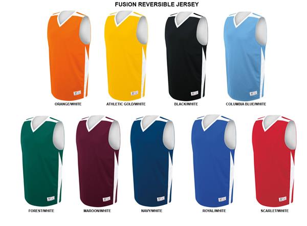 youth reversible basketball jerseys