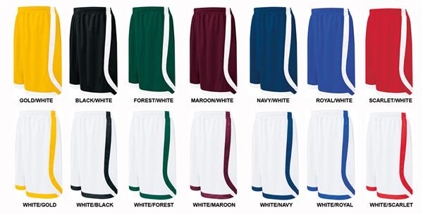 Adult Medium AM (Black/White) Basketball Shorts - Closeout
