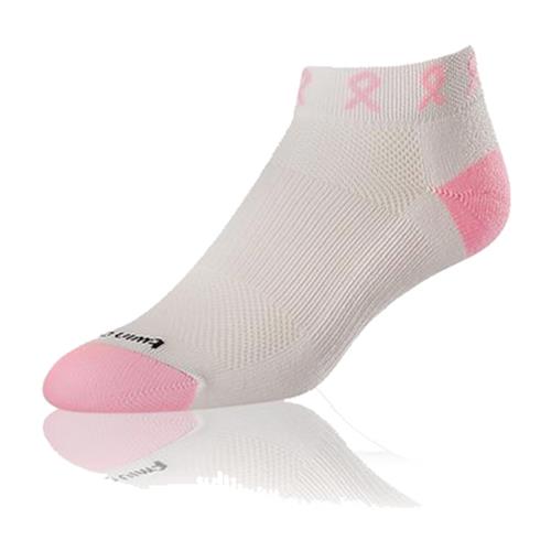 TCK Breast Cancer Ribbon Roll Socks (12+)