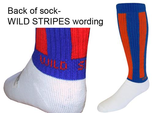 Wild Stripes Athletic Socks - Closeout