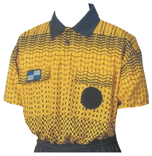 NISOA College Referee Gold Grid SS Shirts. Free shipping.  Some exclusions apply.