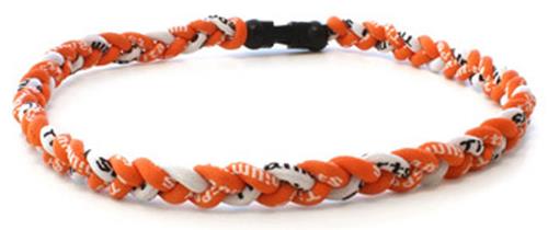 D-Bat Titanium Necklaces-Orange/White