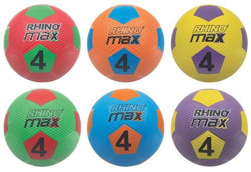 Rhino Max Playground Soccer Ball Set of 6 Size 4