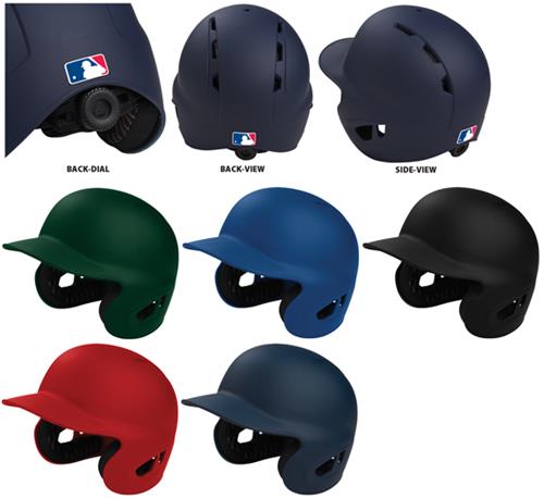 Electron Dial Fit Rubberized Matte Baseball Helmet