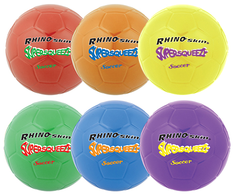 Champion Sports Super Squeeze Soccer Ball Set of 6