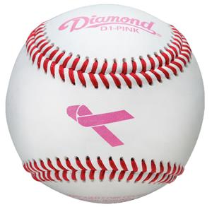 Download Diamond PINK Ribbon Theme Leather Baseballs - Baseball ...