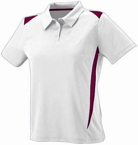 X-Large Augusta Sportswear Premier Sport Shirt White and Navy
