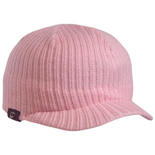 Pacific Headwear 617K Pink Knit Beanie with Visor