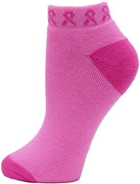 Red Lion Pinky Pink/Flo Pink Ribbon Footie Sock