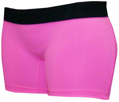 Svforza Neon Pink/Black 2.5" Compression Shorts