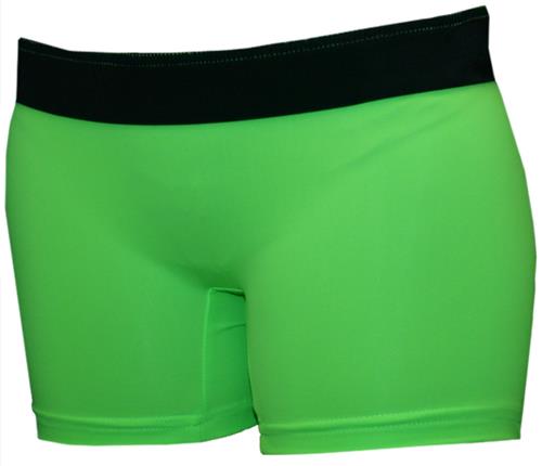 Svforza Neon Green/Black 2.5" Compression Shorts