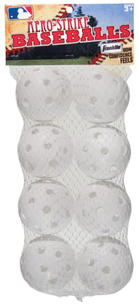 Franklin Sports Plastic Baseballs - Indestruct-A-Ball Plastic Batting