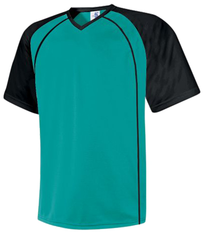 CO-PRE NUMBERED H5 TEAL SOCCER JERSEYS W/BLACK #